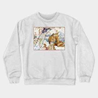 Taurus the bull astrological art Crewneck Sweatshirt